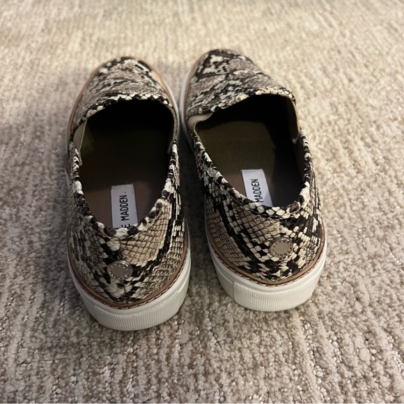 Steve Madden Gills Natural Snake Slip-On Sneakers - Picture 3 of 7